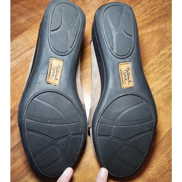 Natural Soul by Naturalizer Loafers Women Size 7W Gray Shoes Horsebit Style - Picture 4 of 7